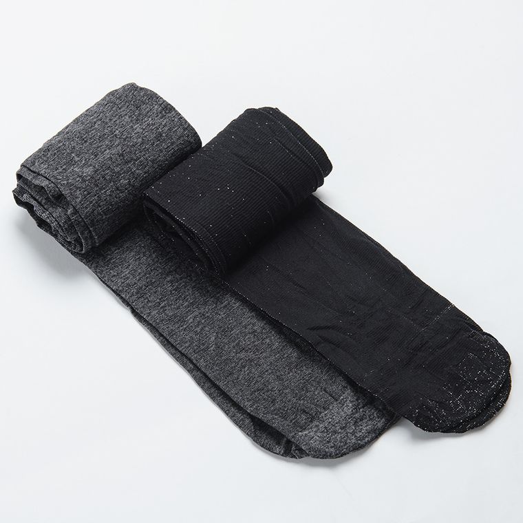 Cool Club, Rajstopy dziewczęce, czarne, grafitowe, mikrofibra, 40 DEN, zestaw, 2 szt.