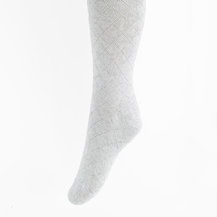 Cool Club, Rajstopy dziewczęce, szare, białe, zestaw, 2 szt.