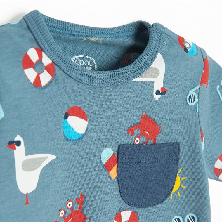 Cool Club, Rampers chłopięcy, niebieski