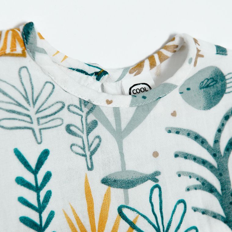 Cool Club, Rampers dziewczęcy, ecru