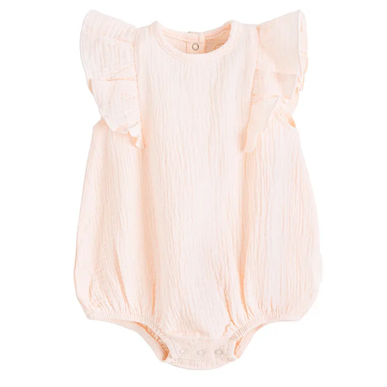 Cool Club, Rampers dziewczęcy z opaską, muślinowy, różowy