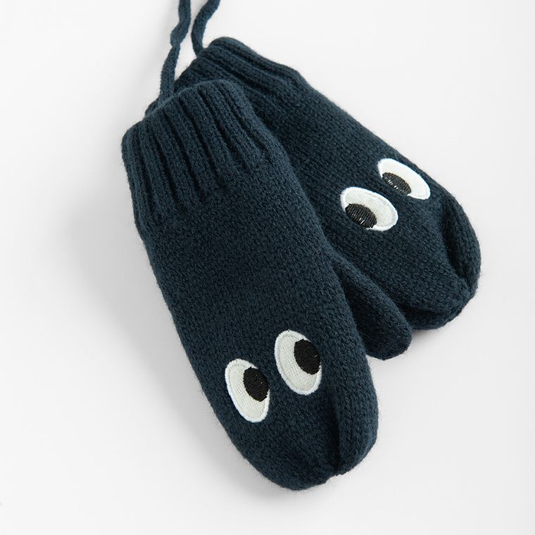 Cool Club, Rękawiczki chłopięce na sznurku, niebieskie