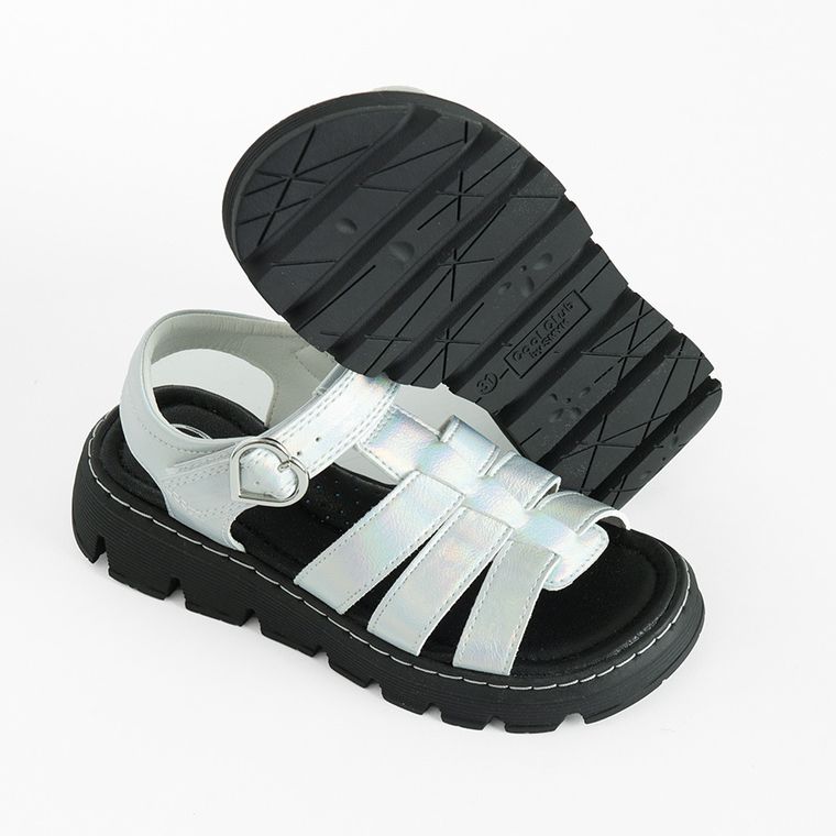 Cool Club, Sandały dziewczęce, srebrne