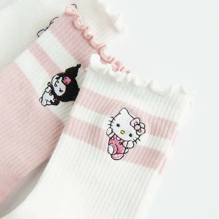 Cool Club, Skarpetki dziewczęce, mix, zestaw, 3 szt., Hello Kitty and Friends