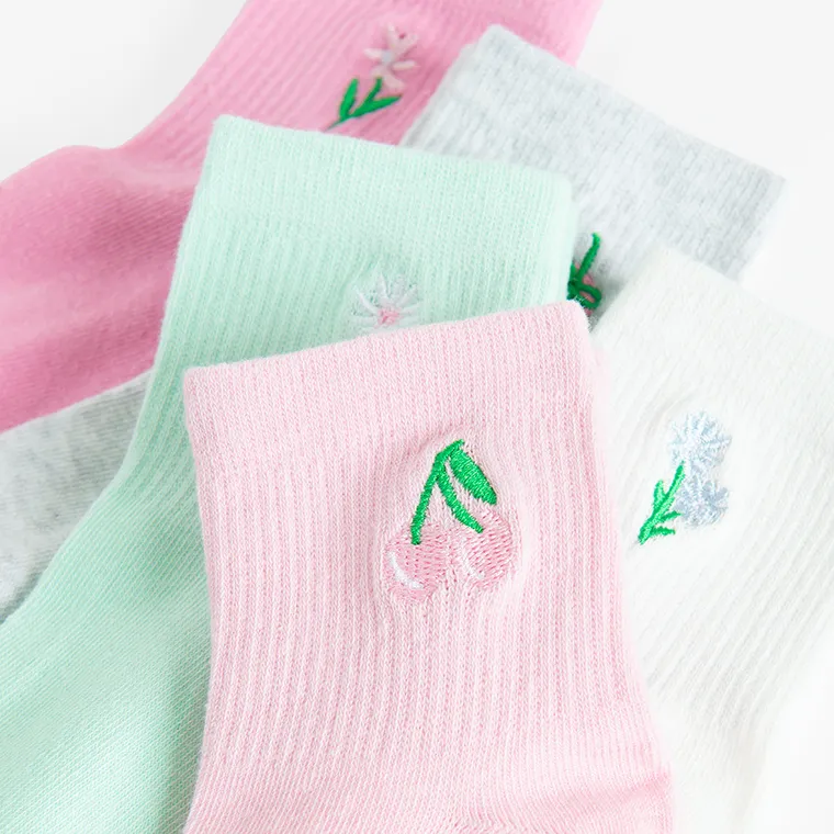 Cool Club, Skarpetki dziewczęce, mix, zestaw, 5 szt.
