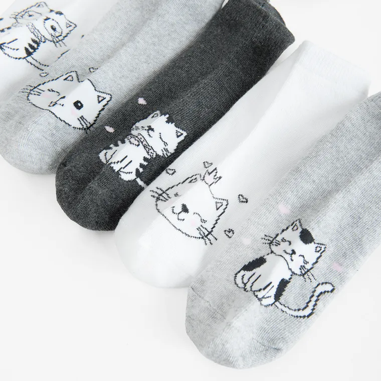 Cool Club, Skarpetki dziewczęce, stopki, mix, zestaw, 5 szt.