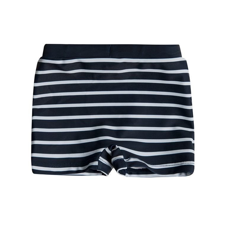 Cool Club, Spodenki kąpielowe chłopięce, granatowe, paski