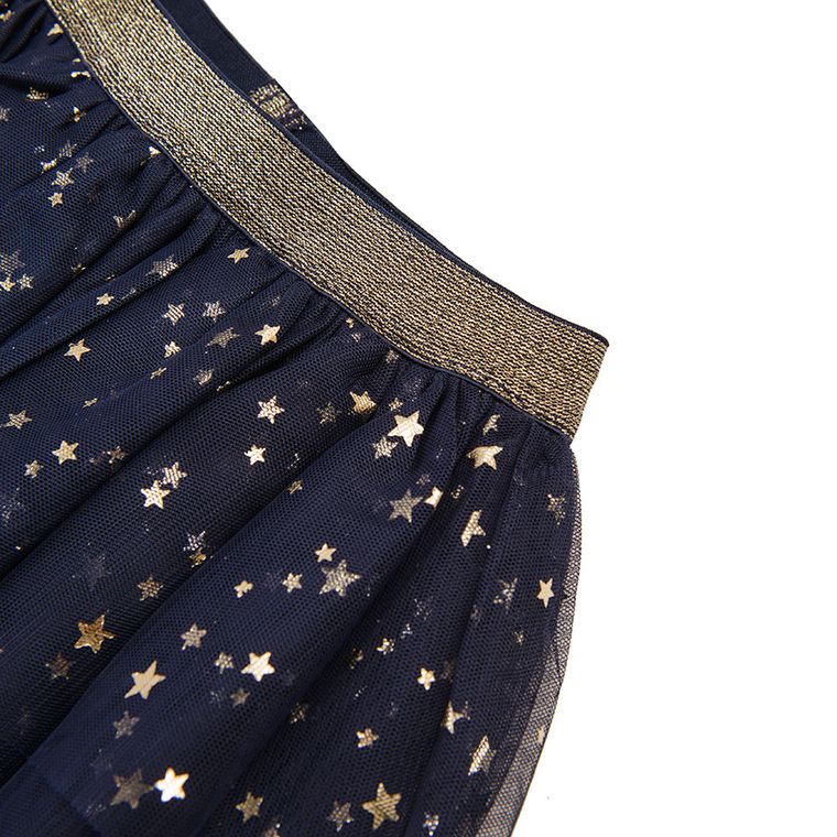 Cool Club, Spódnica dziewczęca, granatowa, tiulowa, gwiazdki