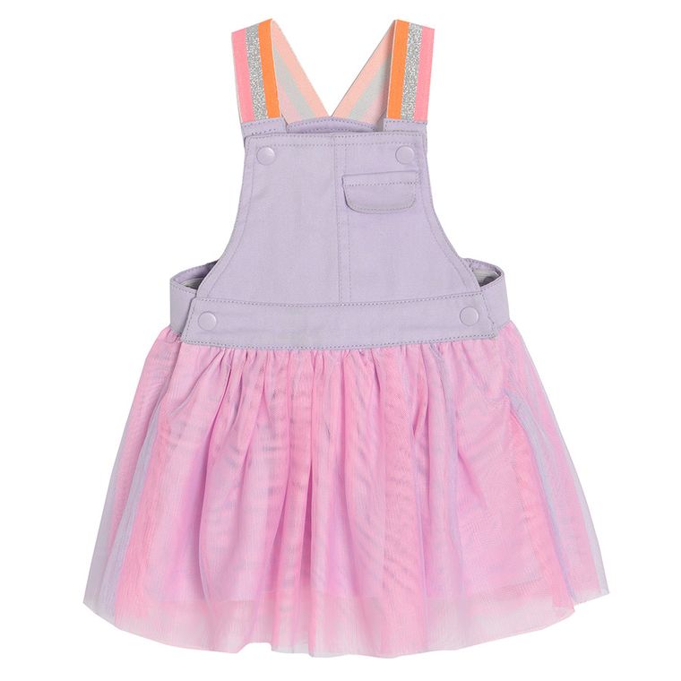 Cool Club, Spódnica ogrodniczka dziewczęca, fioletowa