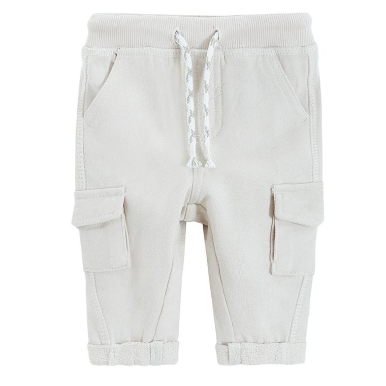 Cool Club, Spodnie dresowe chłopięce, beżowe