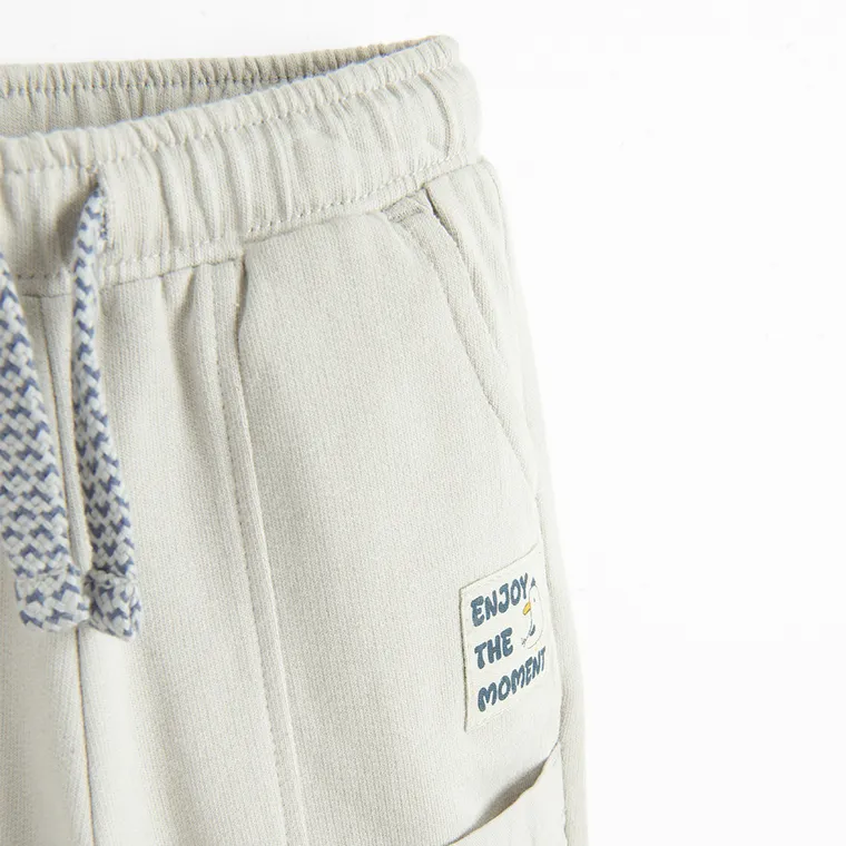 Cool Club, Spodnie dresowe chłopięce, beżowe