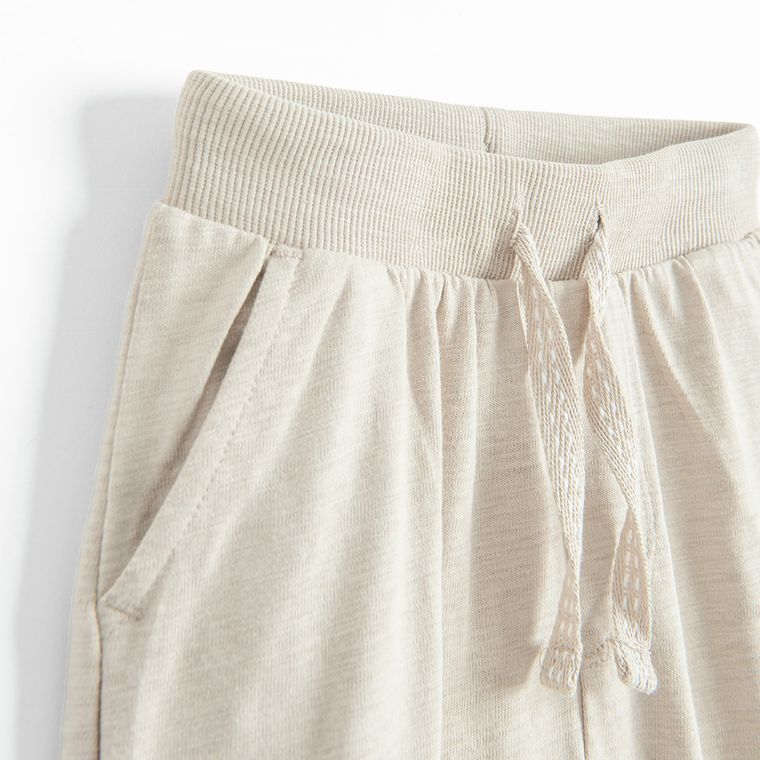 Cool Club, Spodnie dresowe chłopięce, beżowe