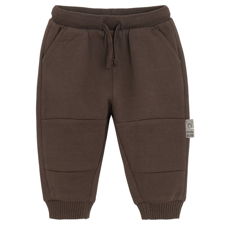 Cool Club, Spodnie dresowe chłopięce, brązowe