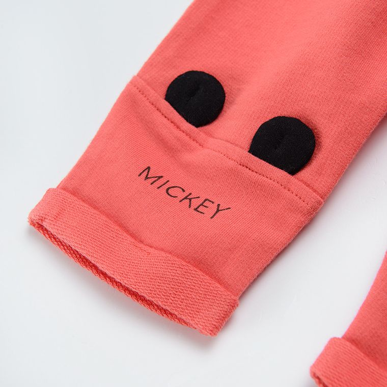 Cool Club, Spodnie dresowe chłopięce, czerwone, Myszka Miki