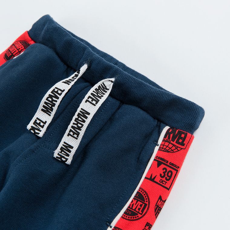 Cool Club, Spodnie dresowe chłopięce, granatowe, Marvel Super Heroes