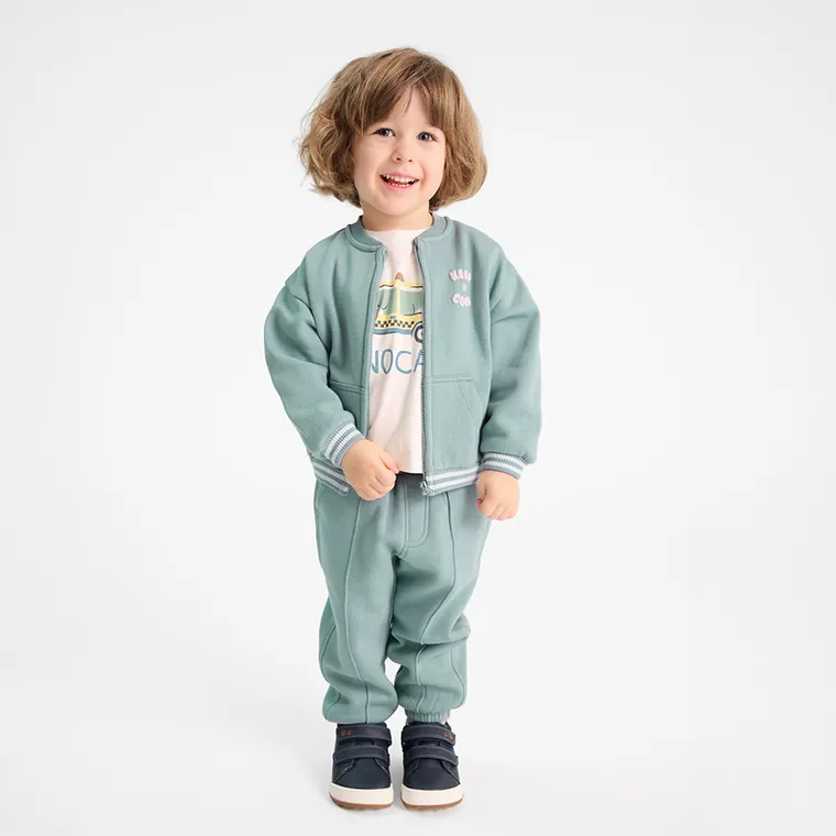 Cool Club, Spodnie dresowe chłopięce, ocieplane, niebieskie