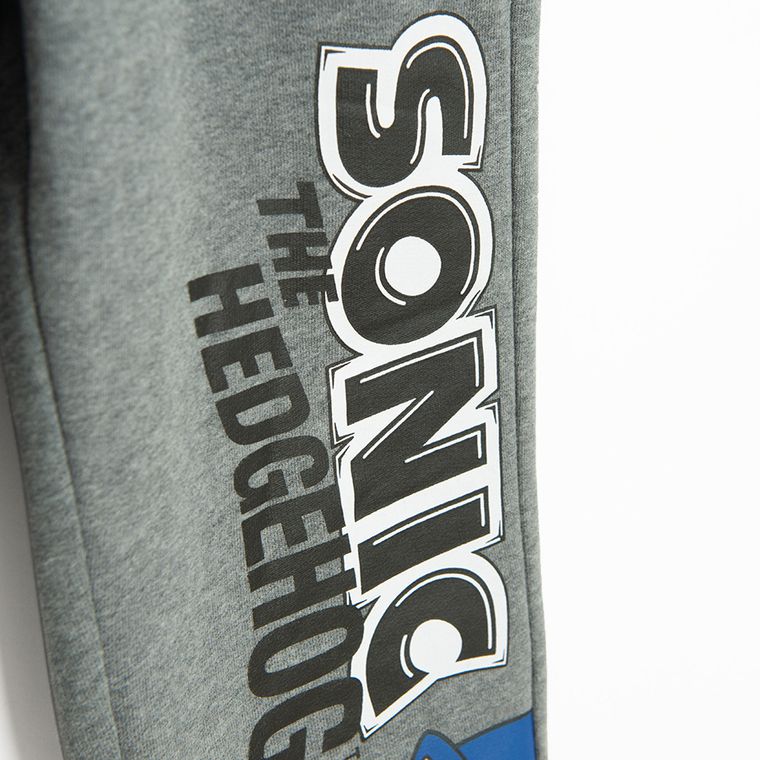 Cool Club, Spodnie dresowe chłopięce, szare, Sonic the Hedgehog