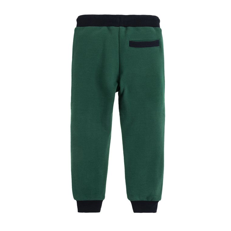 Cool Club, Spodnie dresowe chłopięce, zielone, renifer