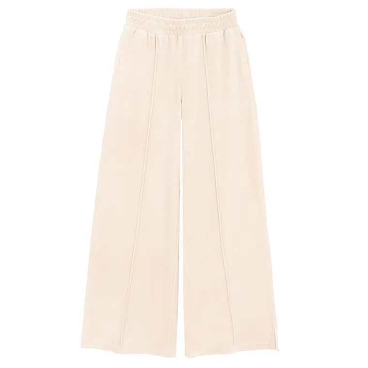 Cool Club, Spodnie dresowe dziewczęce, culotte, welurowe, beżowe