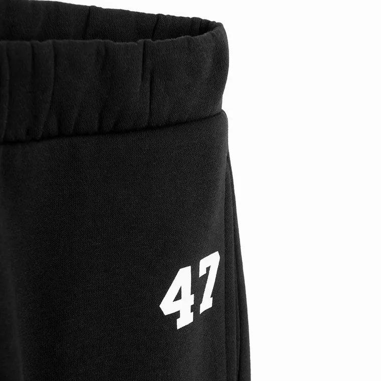 Cool Club, Spodnie dresowe dziewczęce, flare, ocieplane, czarne