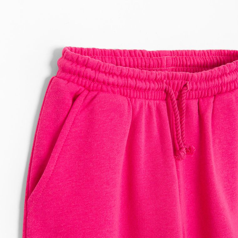 Cool Club, Spodnie dresowe dziewczęce, ocieplane, różowe