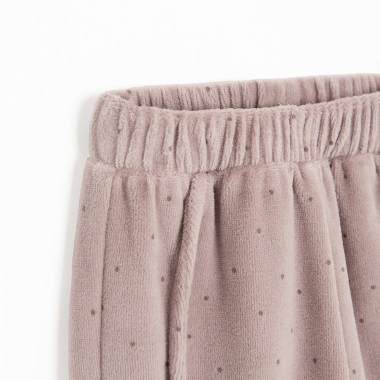 Cool Club, Spodnie dresowe dziewczęce, welurowe, fioletowe