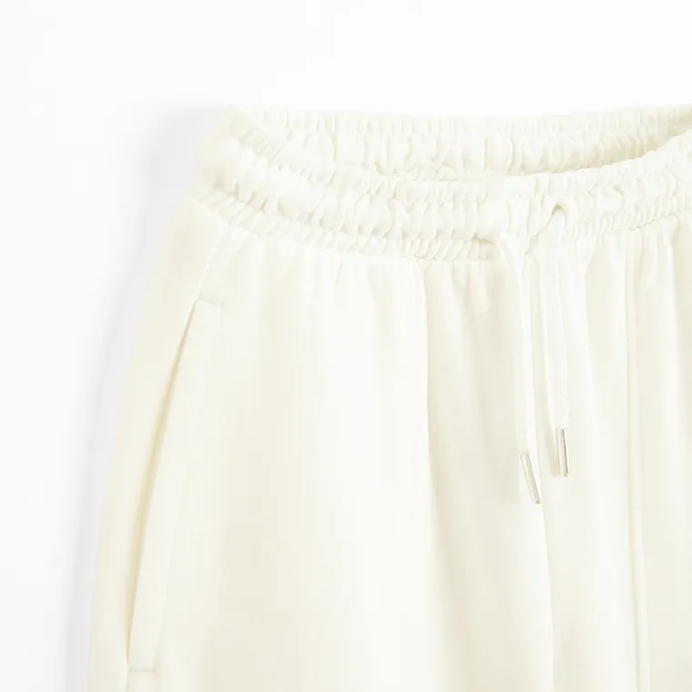 Cool Club, Spodnie dresowe dziewczęce, wide, ecru