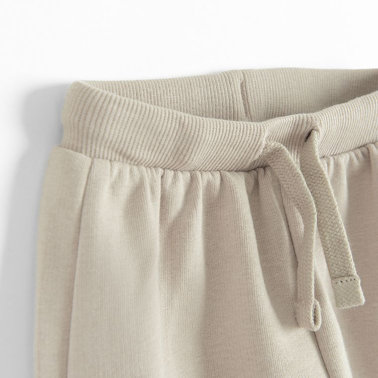 Cool Club, Spodnie dresowe niemowlęce, beżowe