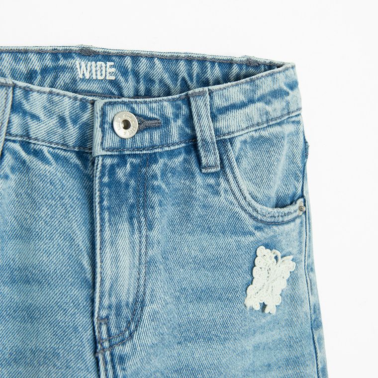 Cool Club, Spodnie jeansowe dziewczęce, wide, niebieskie