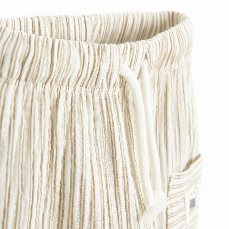 Cool Club, Spodnie materiałowe chłopięce, ecru