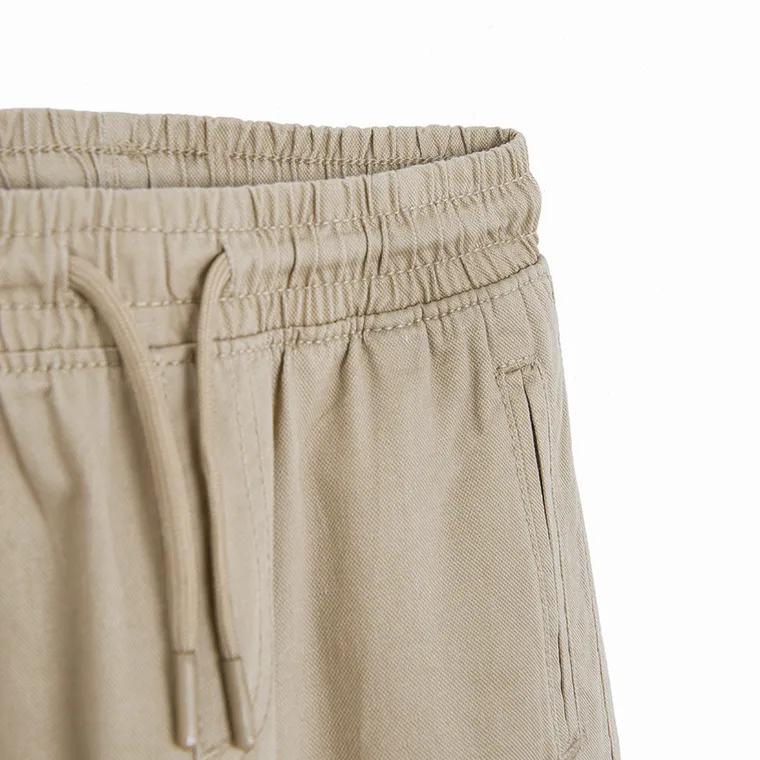 Cool Club, Spodnie materiałowe chłopięce, jogger, beżowe