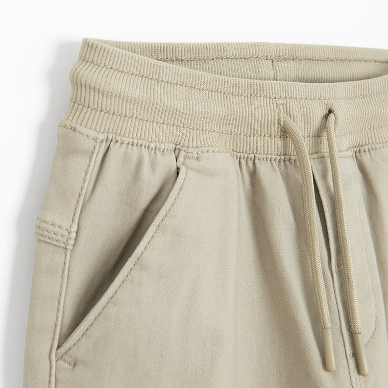 Cool Club, Spodnie materiałowe chłopięce, jogger, beżowe