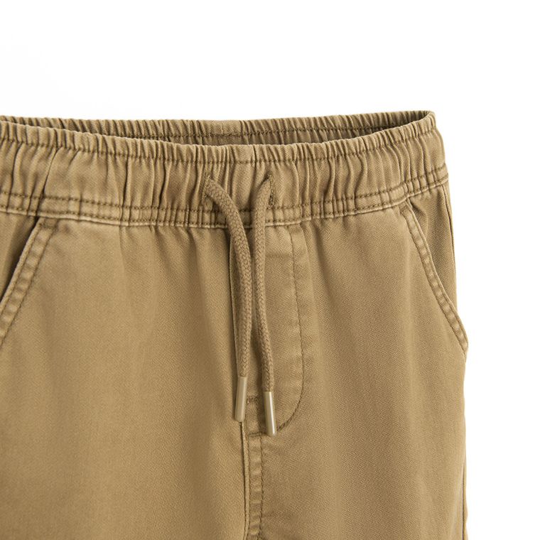 Cool Club, Spodnie materiałowe chłopięce, jogger, brązowe