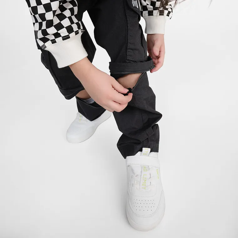 Cool Club, Spodnie materiałowe chłopięce, odpinane nogawki, czarne