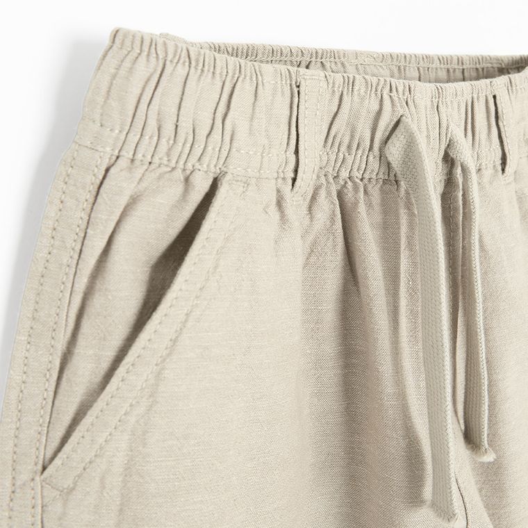 Cool Club, Spodnie materiałowe chłopięce, relaxed, beżowe