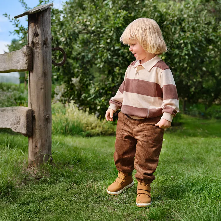Cool Club, Spodnie materiałowe chłopięce, sztruksowe, brązowe