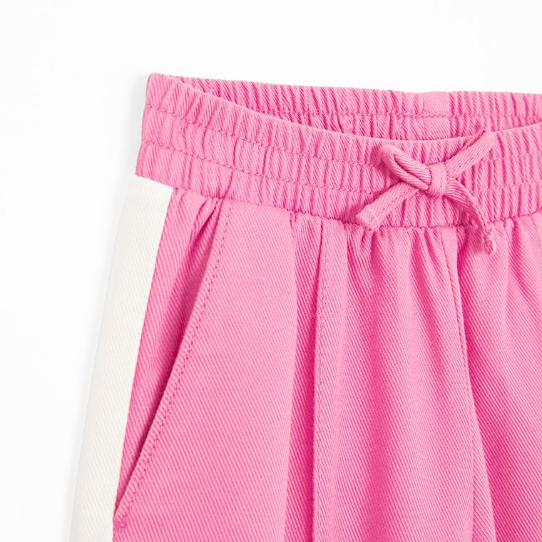 Cool Club, Spodnie materiałowe dziewczęce, wide leg, różowe