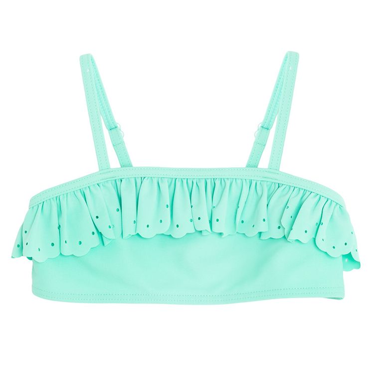 Cool Club, Strój kąpielowy dziewczęcy dwuczęściowy, UV 50, miętowy