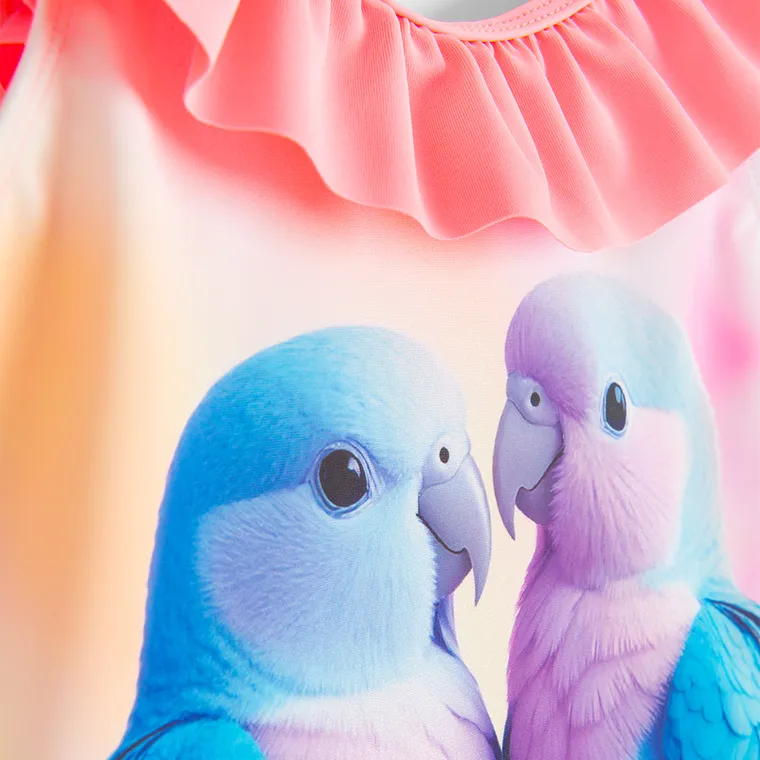 Cool Club, Strój kąpielowy dziewczęcy jednoczęściowy, UV 50, mix