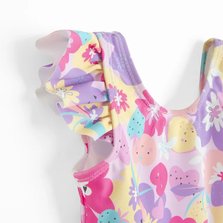 Cool Club, Strój kąpielowy dziewczęcy jednoczęściowy, UV 50, różowy