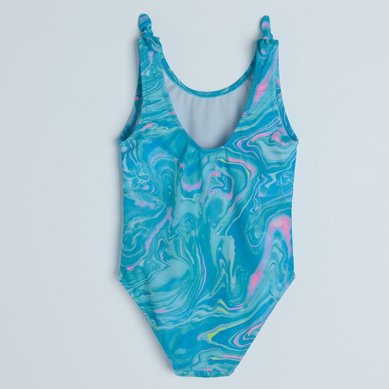 Cool Club, Strój kąpielowy dziewczęcy jednoczęściowy, UV 50, turkusowy
