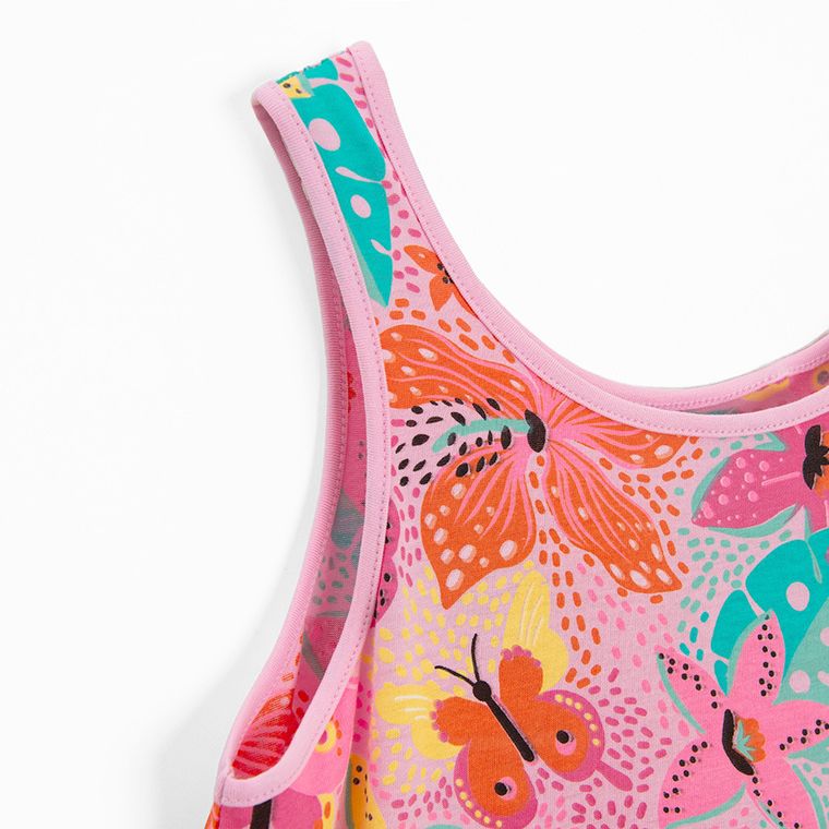 Cool Club, Sukienka dziewczęca bez rękawów, różowa