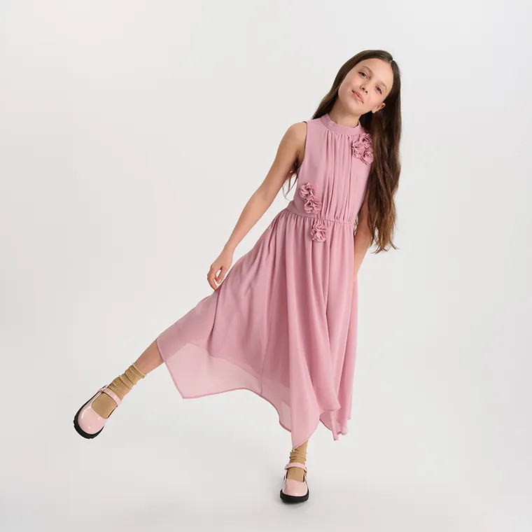 Cool Club, Sukienka dziewczęca bez rękawów, różowa