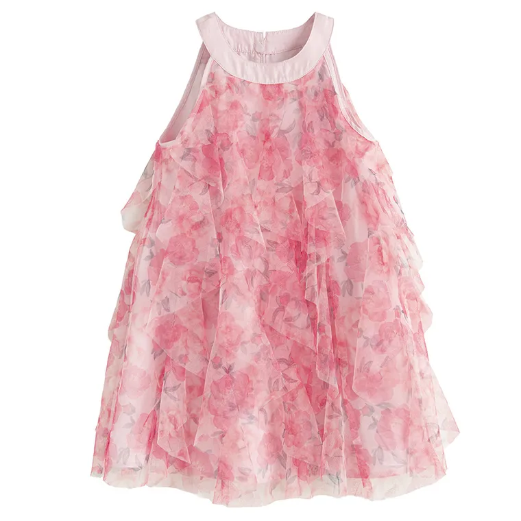 Cool Club, Sukienka dziewczęca bez rękawów, różowa