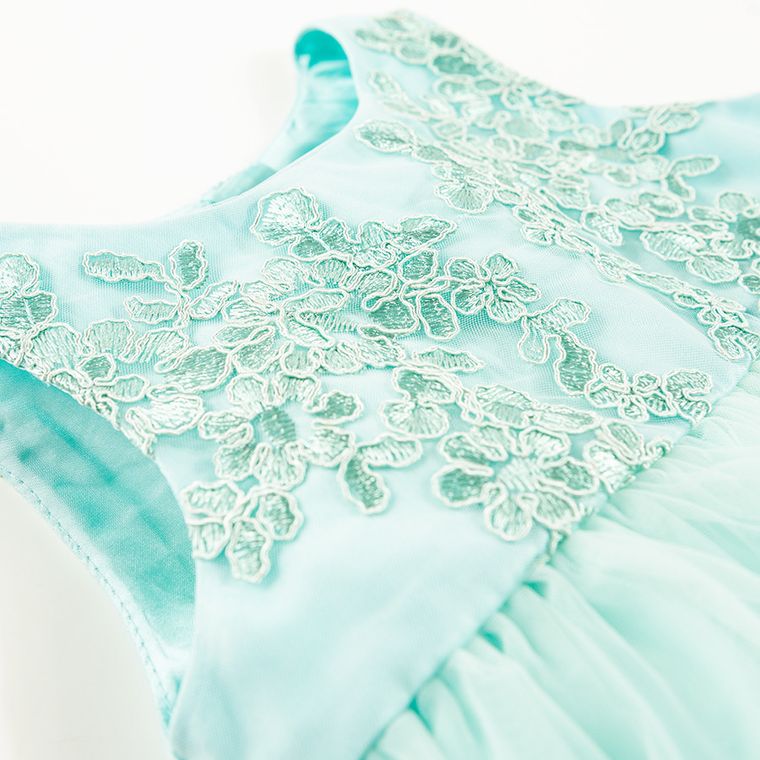 Cool Club, Sukienka dziewczęca bez rękawów, turkusowa