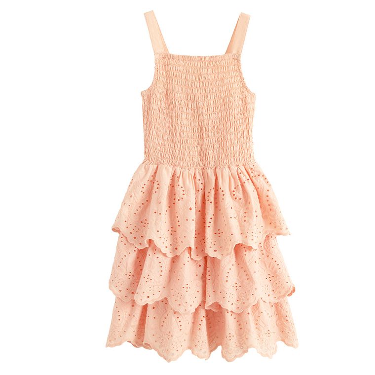 Cool Club, Sukienka dziewczęca na ramiączka, pomarańczowa