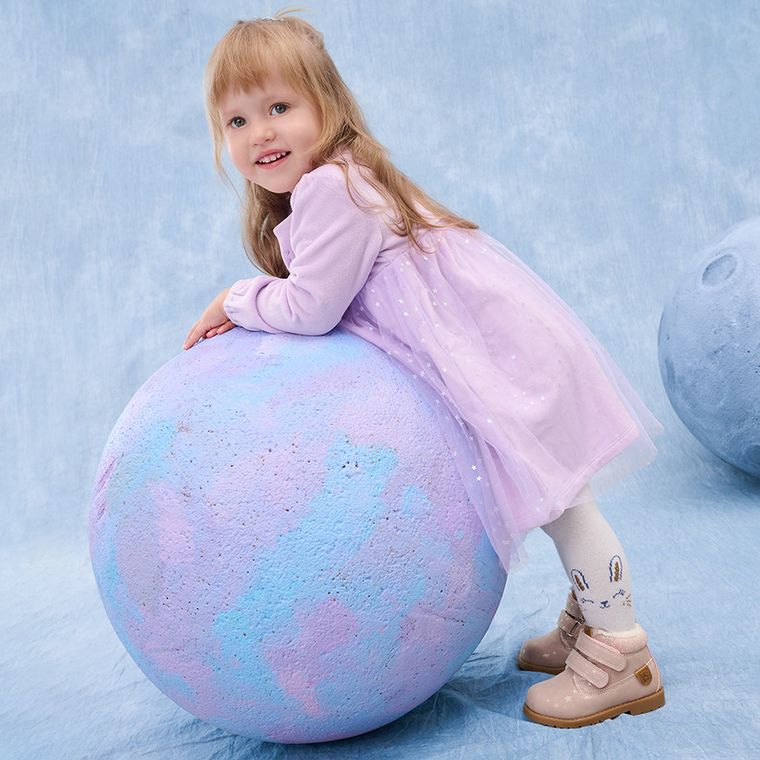 Cool Club, Sukienka dziewczęca z długim rękawem, fioletowa