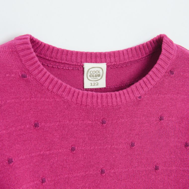 Cool Club, Sukienka dziewczęca z długim rękawem, różowa