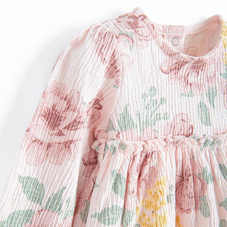 Cool Club, Sukienka dziewczęca z długim rękawem, różowa