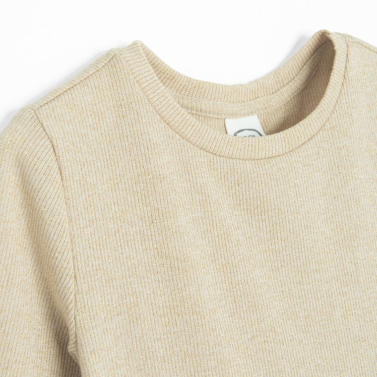 Cool Club, Sukienka dziewczęca z długim rękawem, złota